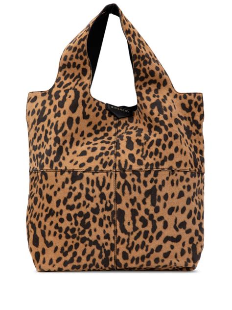 2010 Suede Leopard Print George V tote bag 